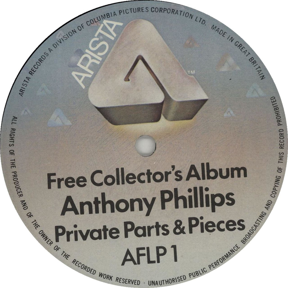 Anthony Phillips Sides + "Free Collector's Album" UK 2-LP vinyl record set (Double LP Album)