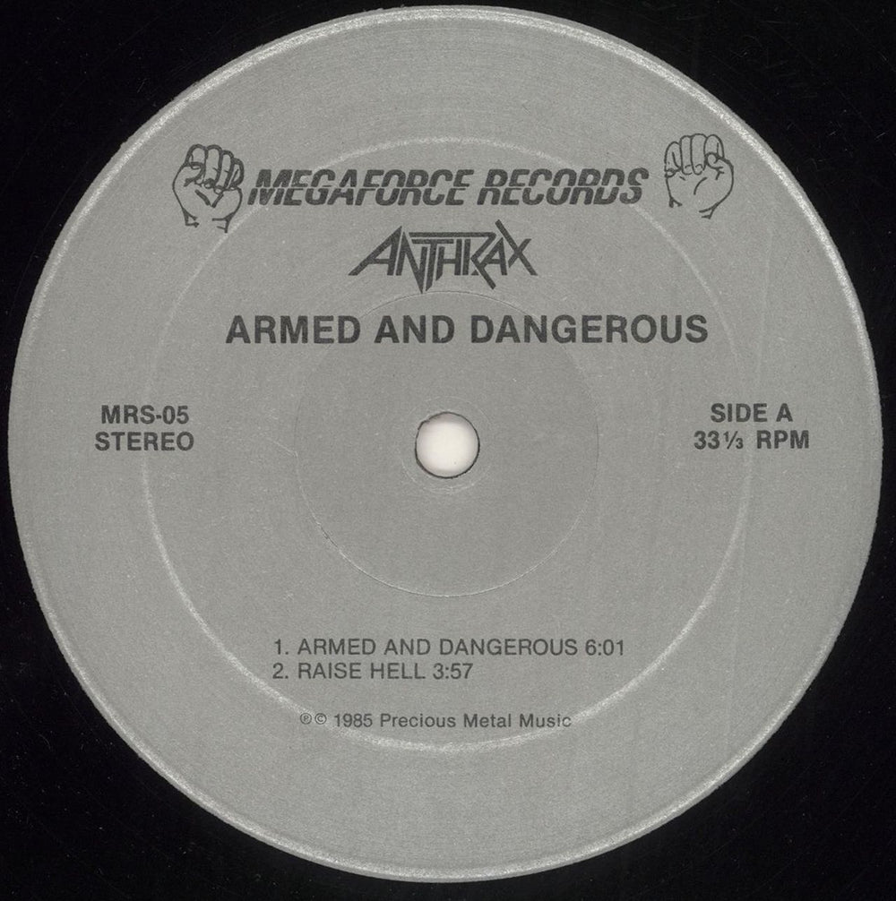 Anthrax Armed And Dangerous US 12" vinyl single (12 inch record / Maxi-single) ANX12AR165258