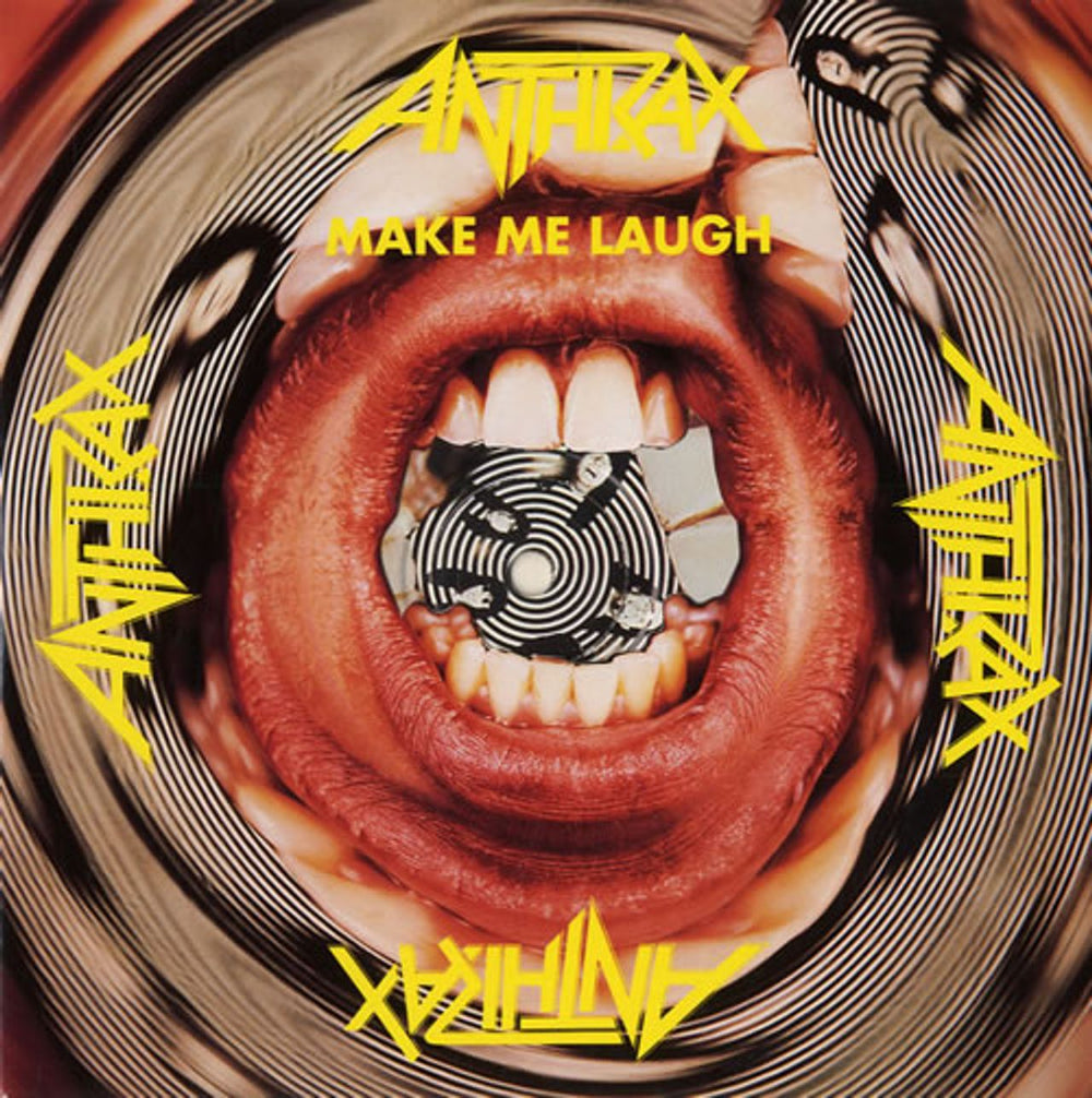 Anthrax Make Me Laugh - Solid + Die-Cut Sleeve UK 7" vinyl single (7 inch record / 45) ISC379