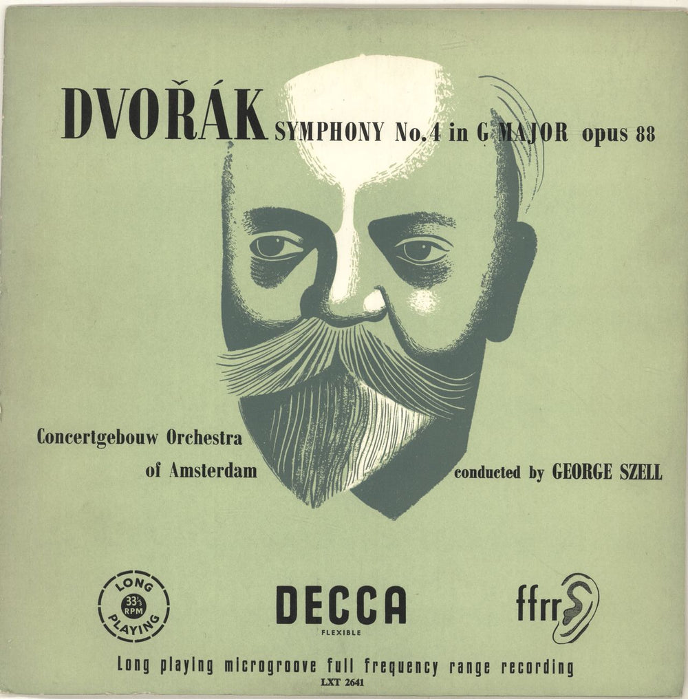 Antonín Dvorák Symphony No. 4 In G Major, Op. 88 UK vinyl LP album (LP record) LXT2641