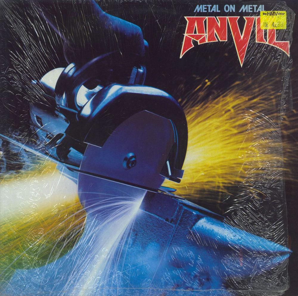 Anvil Metal On Metal - Shrink UK vinyl LP album (LP record) LAT1130