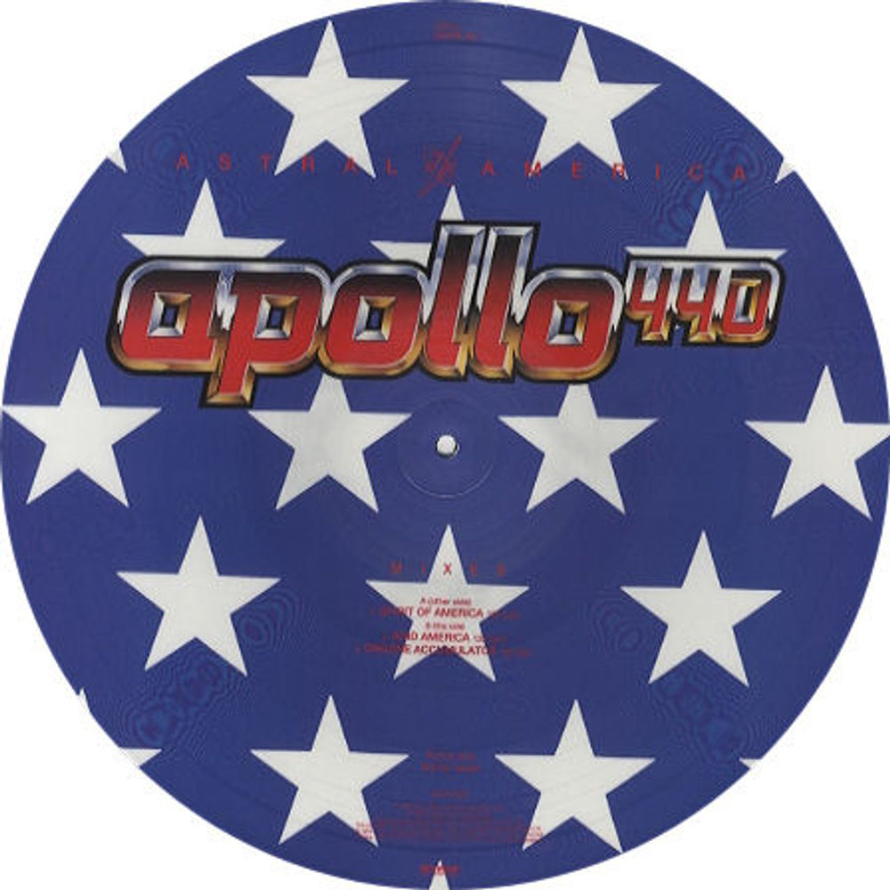 Apollo 440 Astral America UK Promo 12" vinyl picture disc (12 inch picture record) SSR2