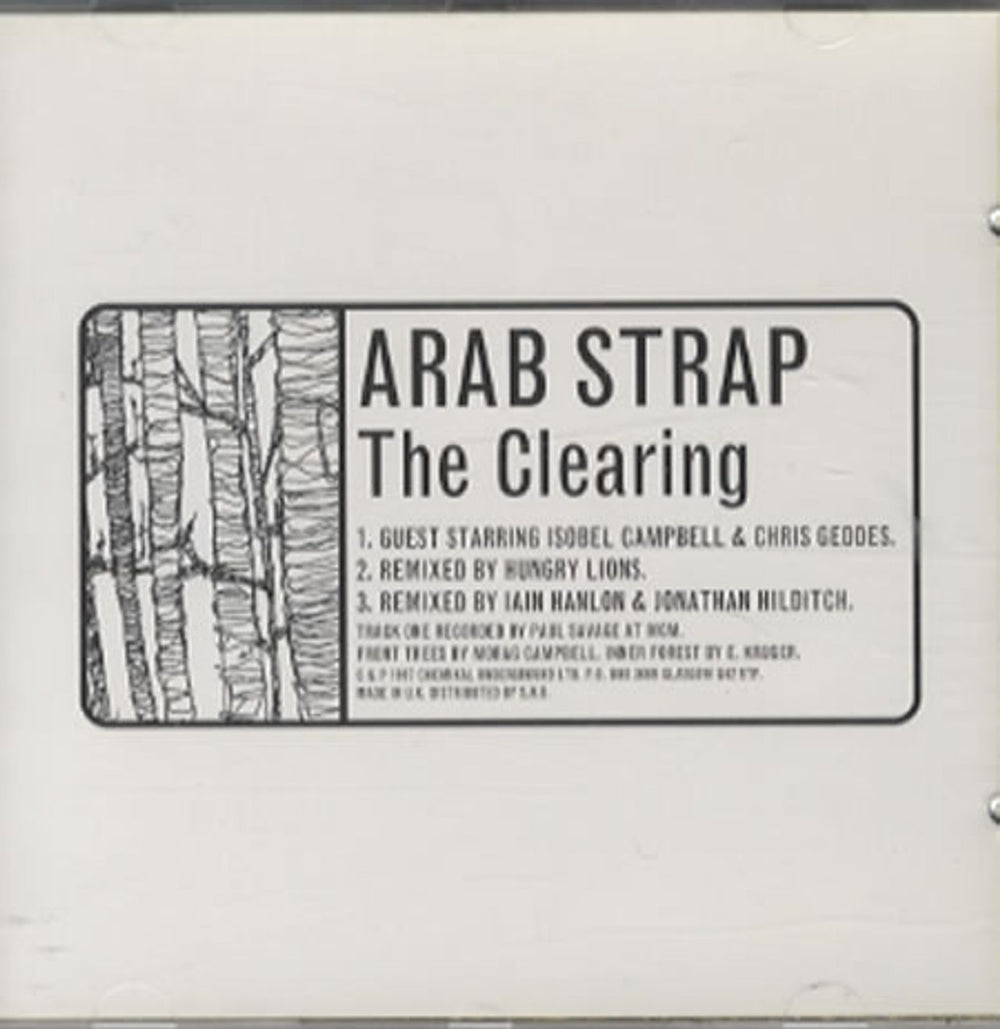 Arab Strap The Clearing UK CD single (CD5 / 5") CHEM013CD