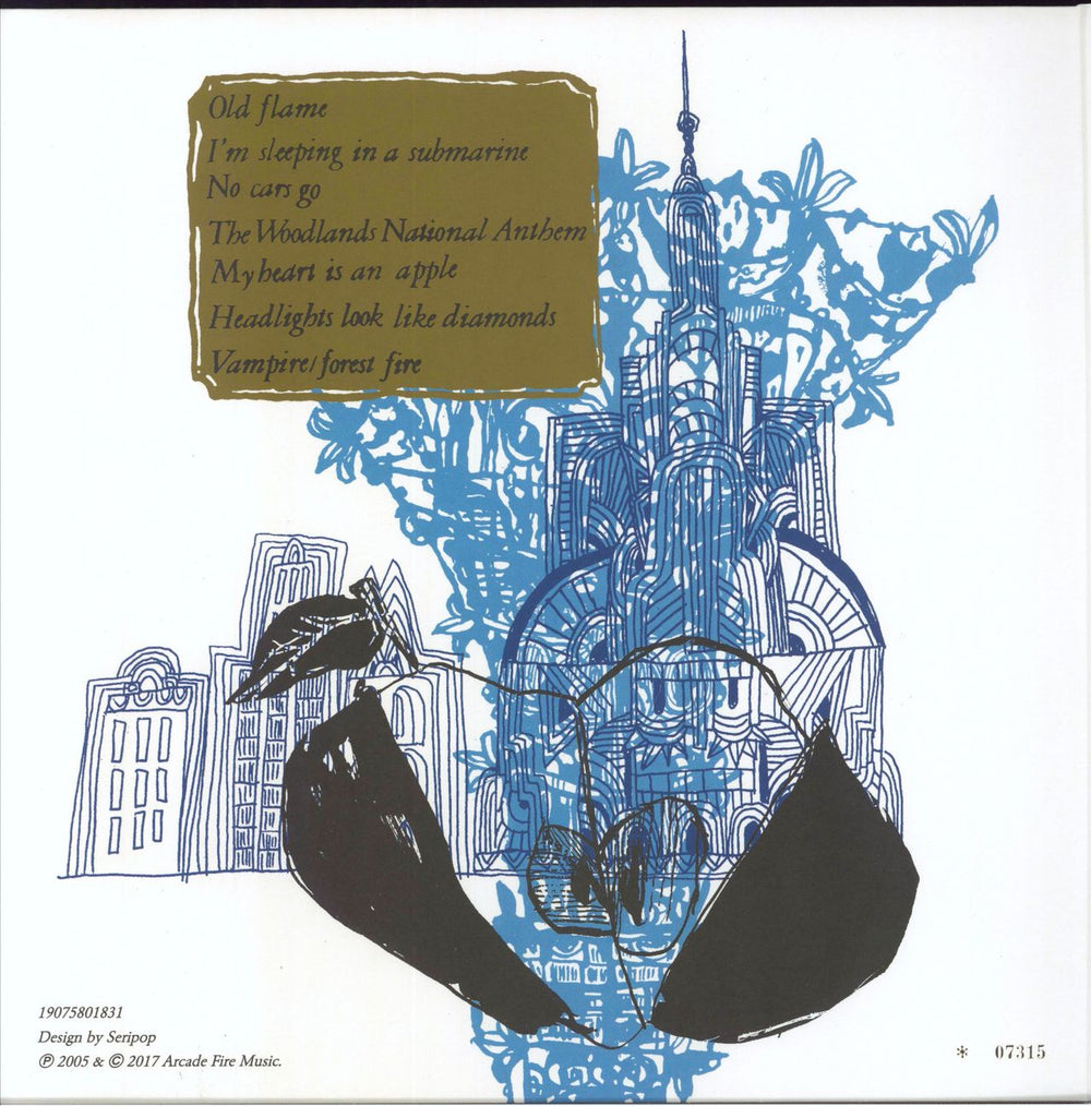 Arcade Fire Arcade Fire EP - RSD18 - Blue Vinyl + Numbered UK 12" vinyl single (12 inch record / Maxi-single) 190758018317