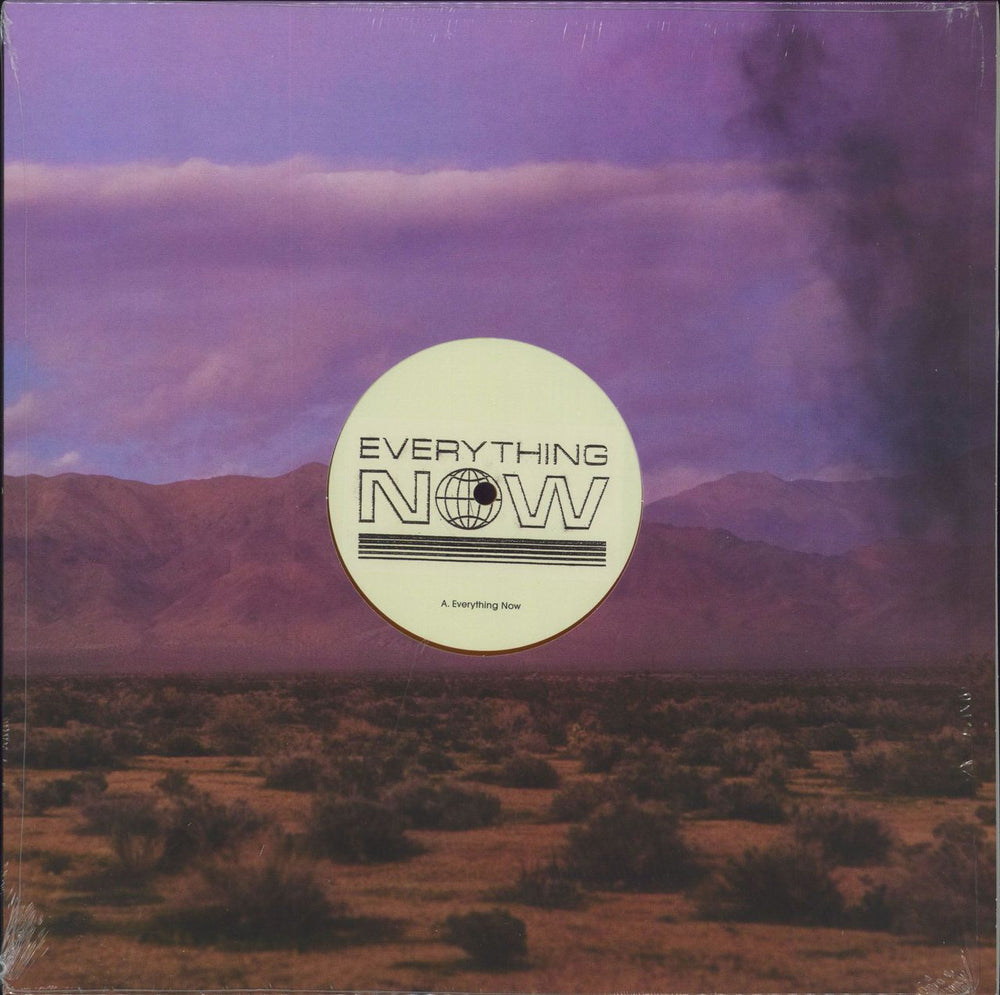 Arcade Fire Everything Now - Orange Vinyl UK 12" vinyl single (12 inch record / Maxi-single) 88985447841