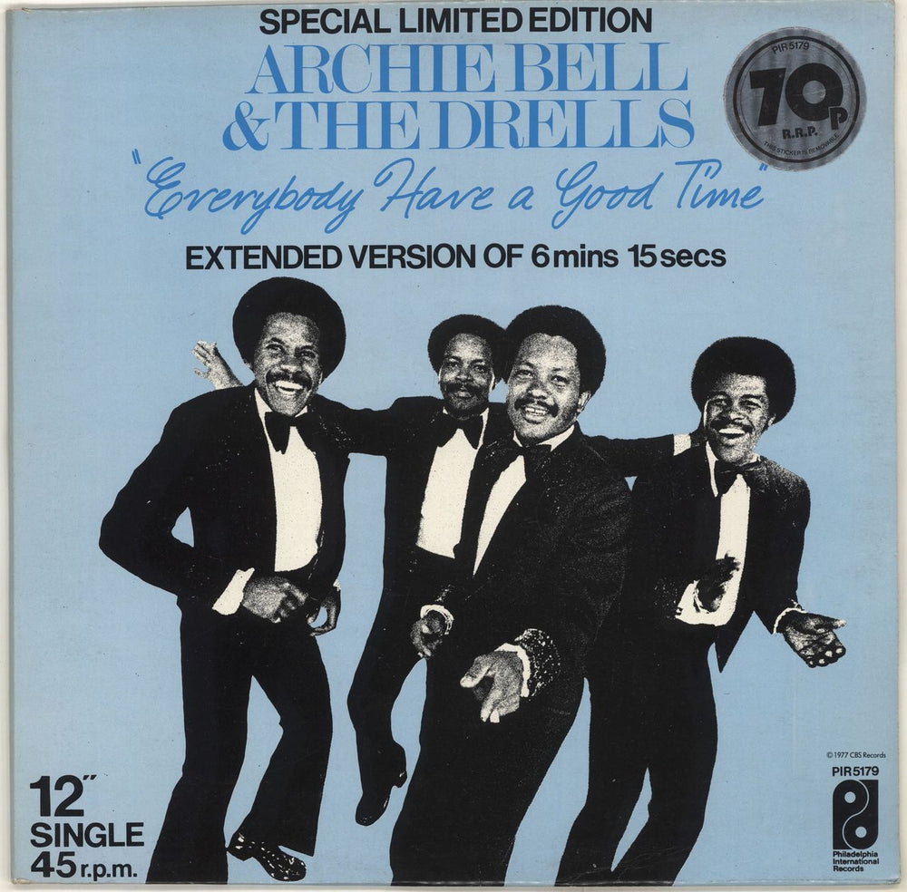 Archie Bell & The Drells Everybody Have A Good Time UK 12" vinyl single (12 inch record / Maxi-single) PIR5179