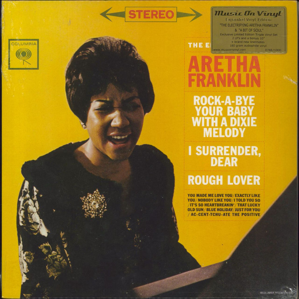 Aretha Franklin The Electrifying Aretha Franklin / A Bit Of Soul - 180gm Vinyl - Sealed UK 2-LP vinyl record set (Double LP Album) MOVLP294