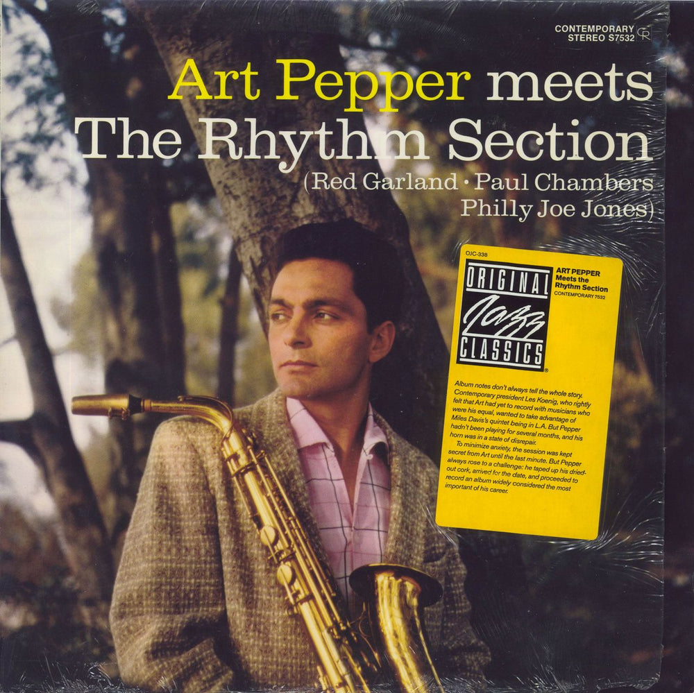 Art Pepper Meets the Rhythm Section - stickered shrink US vinyl LP album (LP record) OJC-338