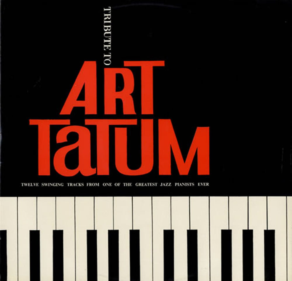 Art Tatum Tribute To Art Tatum UK vinyl LP album (LP record) T208