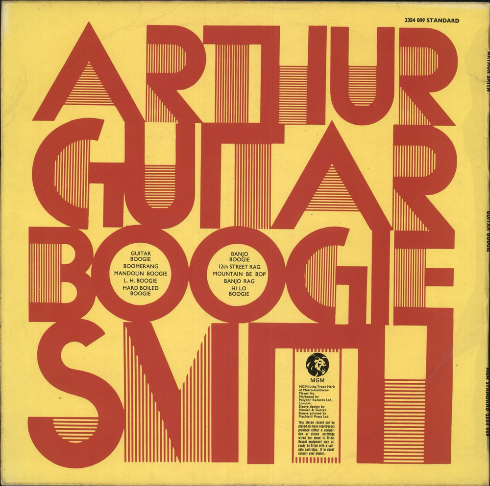 Arthur (Guitar Boogie) Smith Guitar Boogie UK vinyl LP album (LP record)