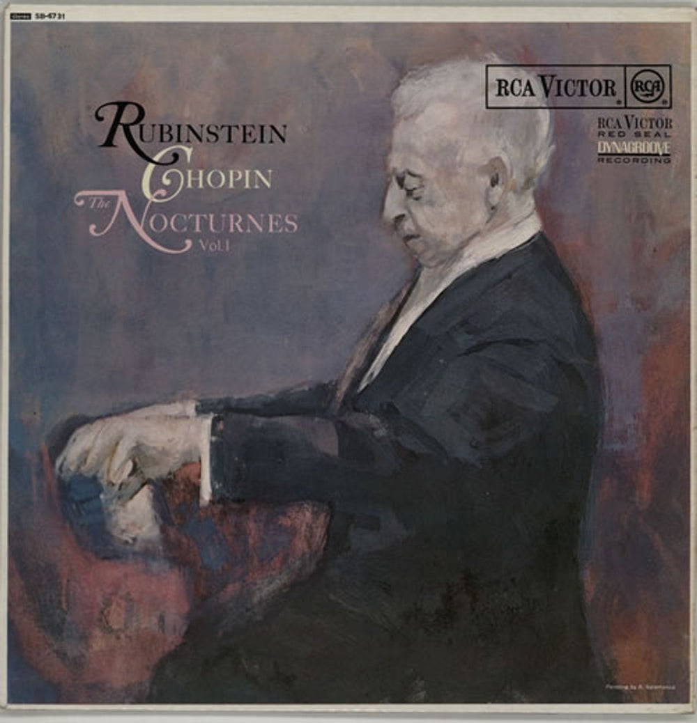 Artur Rubinstein Chopin: The Nocturnes Vol. 1 UK vinyl LP album (LP record) SB-6731