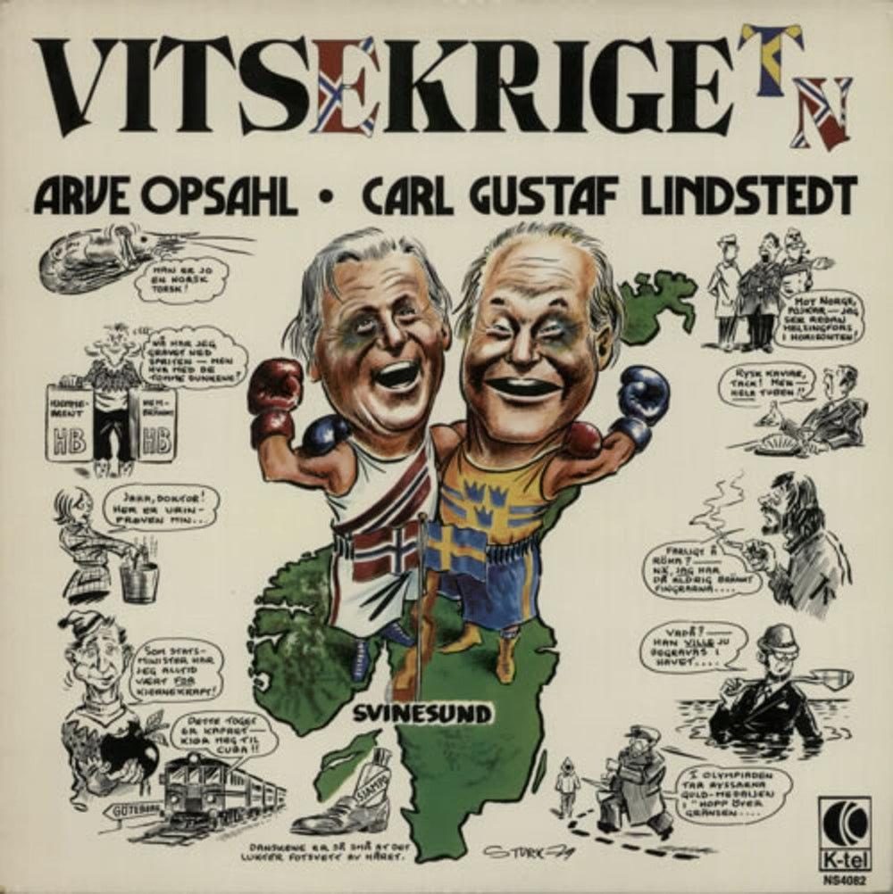 Arve Opsahl & Carl Gustaf Lindstedt Vits(e)kriget T/N Swedish vinyl LP album (LP record) NS4082