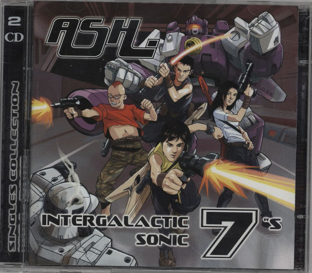 Ash Intergalactic Sonic 7"s German 2 CD album set (Double CD) 5050466956422