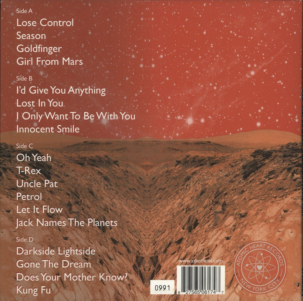 Ash Live On Mars: London Astoria 1997 - Red Vinyl + Numbered UK 2-LP vinyl record set (Double LP Album) 827565061747