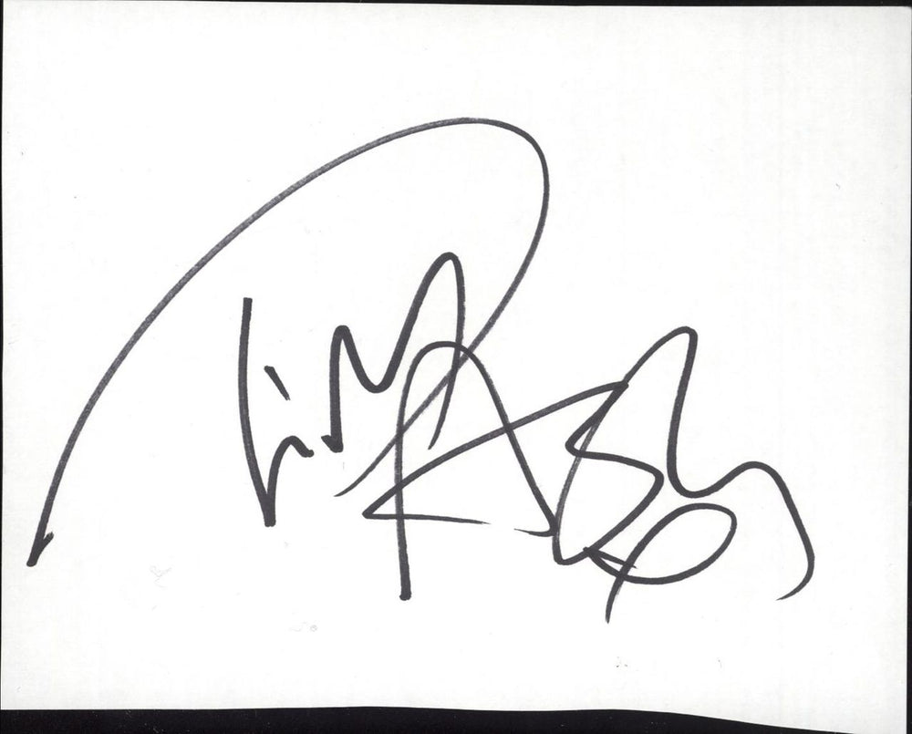 Ash Tim Wheeler Autograph UK memorabilia AUTOGRAPH