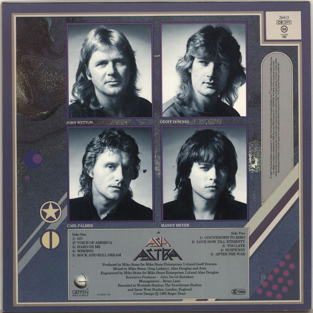 Asia Astra Dutch vinyl LP album (LP record)