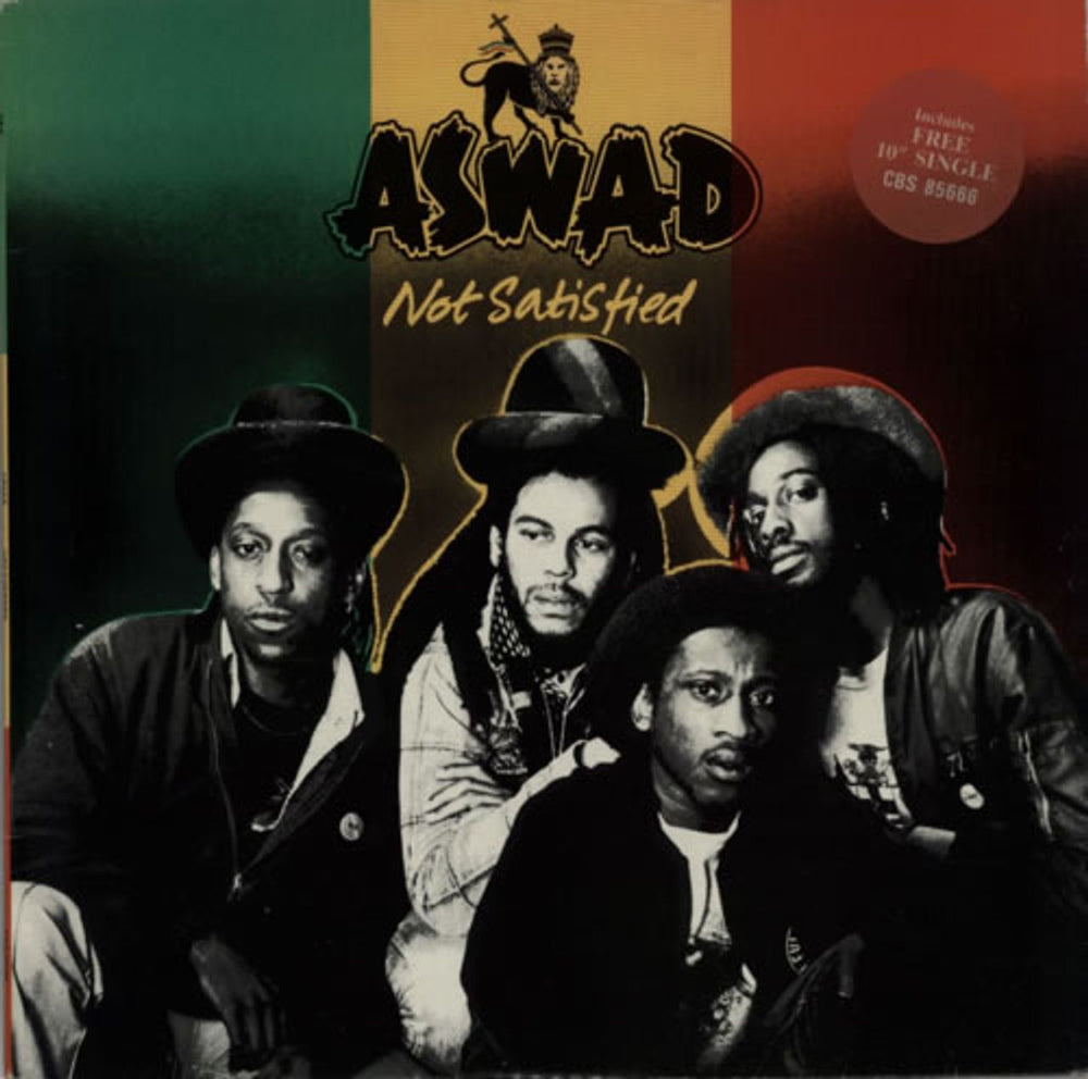 Aswad Not Satisfied UK vinyl LP album (LP record) 85666