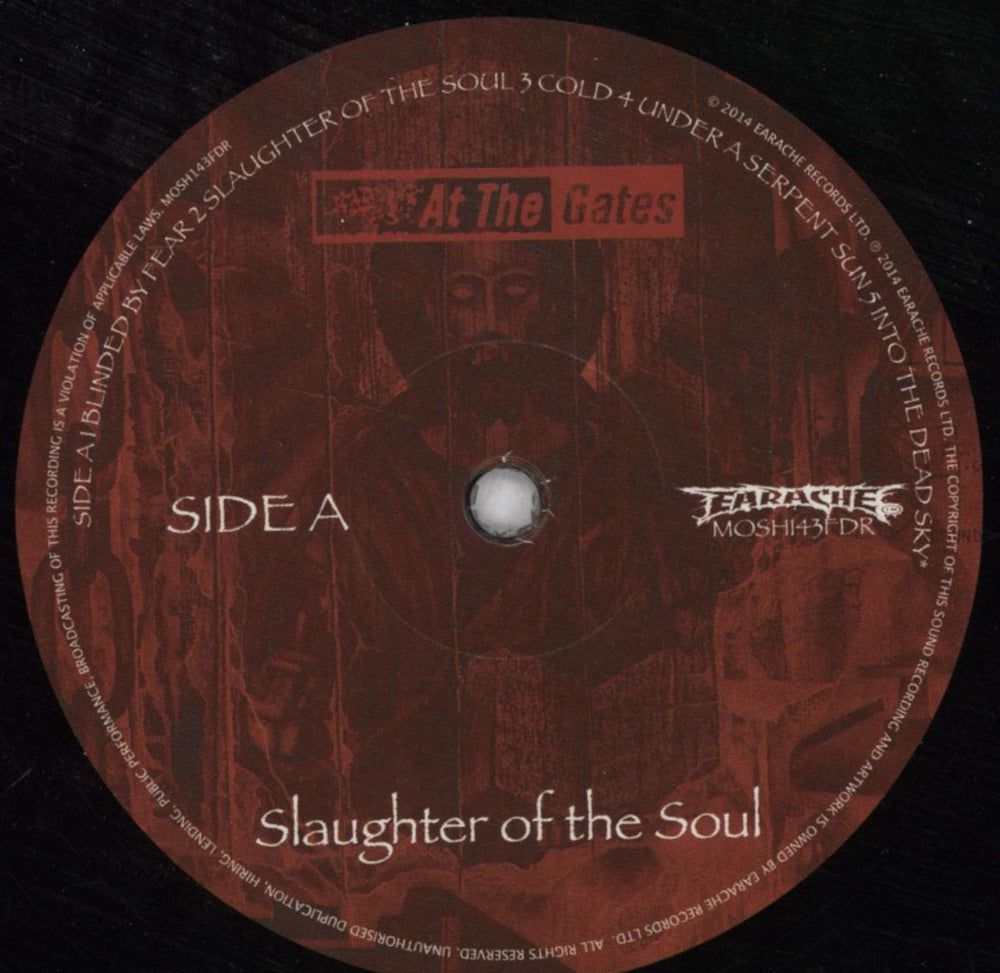 At The Gates Slaughter of the Soul UK vinyl LP album (LP record) A1GLPSL824384