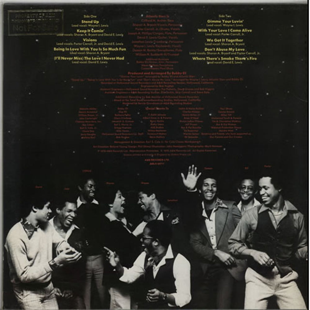 Atlantic Starr Atlantic Starr - Gold Promo Stamped UK vinyl LP album (LP record) ATLLPAT636350