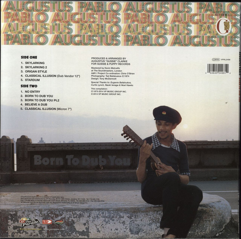 Augustus Pablo Born To Dub You US vinyl LP album (LP record) 054645249812