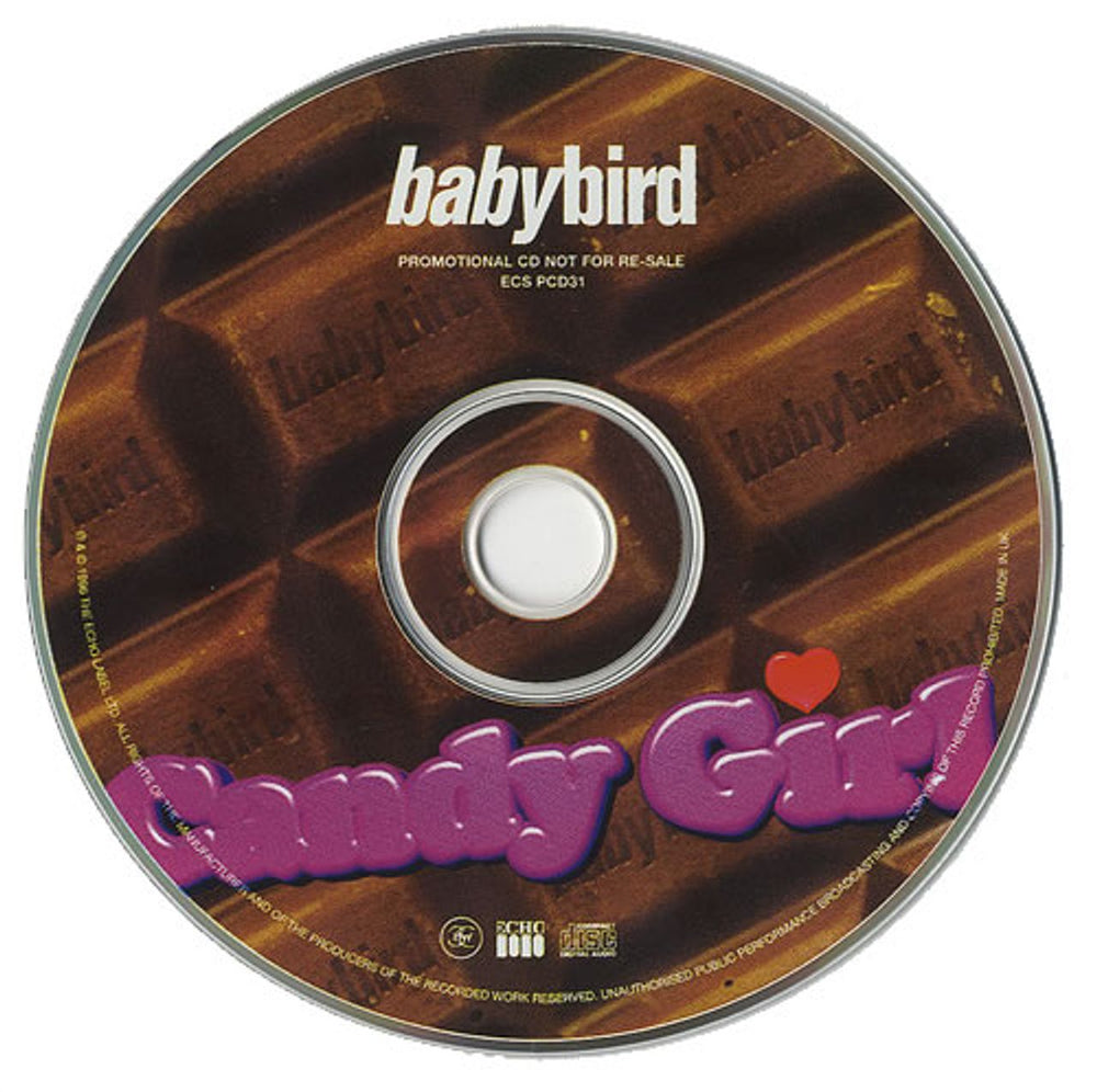 Babybird Candy Girl UK Promo CD single (CD5 / 5") ECSPCD31