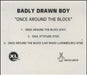 Badly Drawn Boy Once Around The Block UK Promo CD-R acetate BDWCRON297013