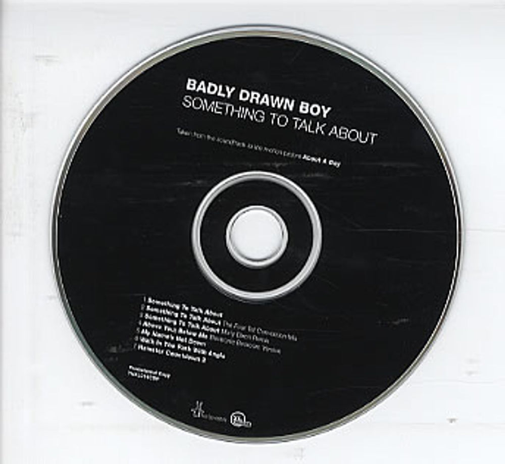 Badly Drawn Boy Something To Talk About UK Promo CD single (CD5 / 5") TNXL014CDP