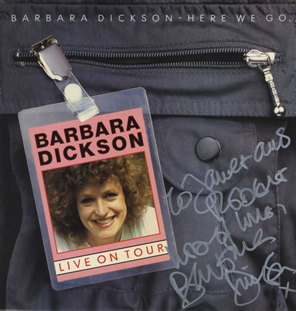 Barbara Dickson Here We Go - Autographed! UK vinyl LP album (LP record) EPC25086