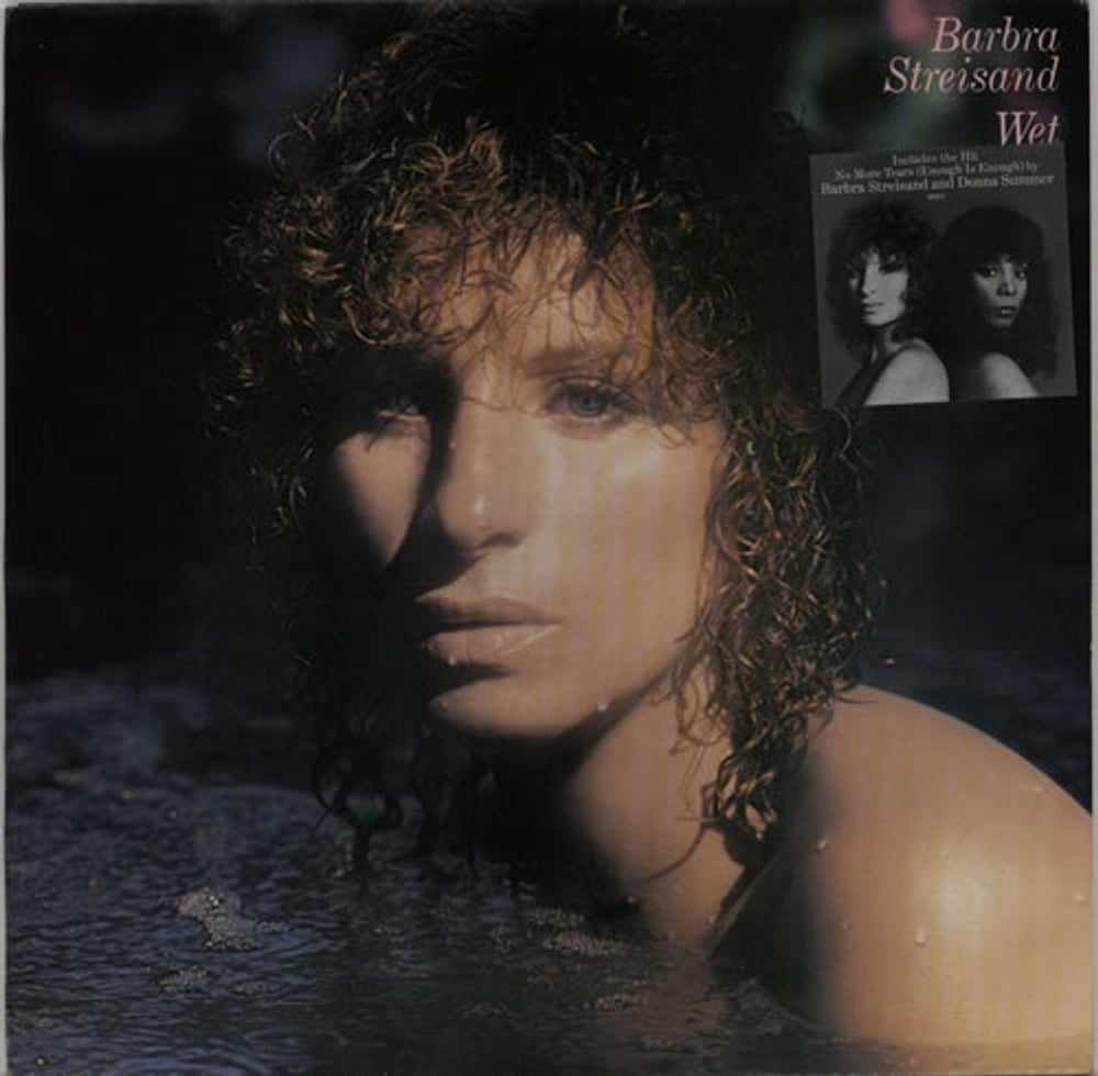 Barbra Streisand Wet - Stickered Sleeve UK vinyl LP album (LP record) CBS86104