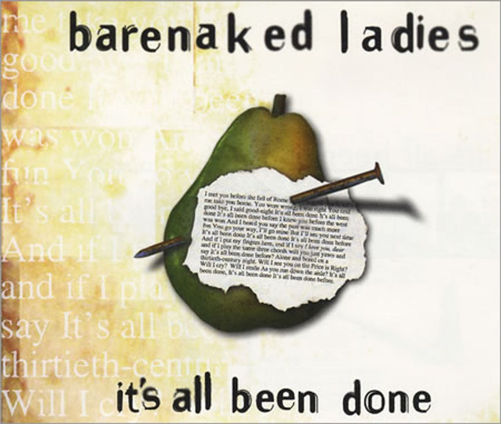 Barenaked Ladies It's All Been Done German Promo CD single (CD5 / 5") PR01309