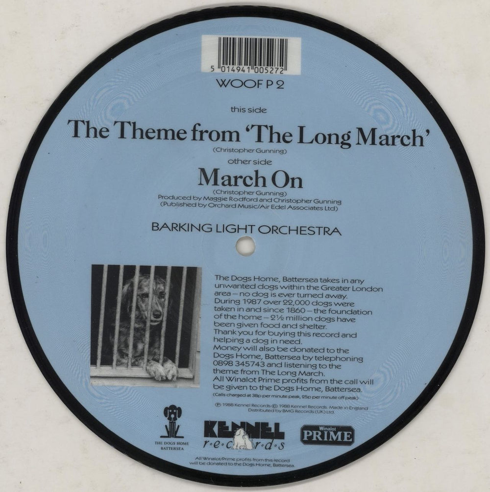 Barking Light Orchestra The Theme From 'The Long March' UK 7" vinyl picture disc (7 inch picture disc single) 2C37PTH760770