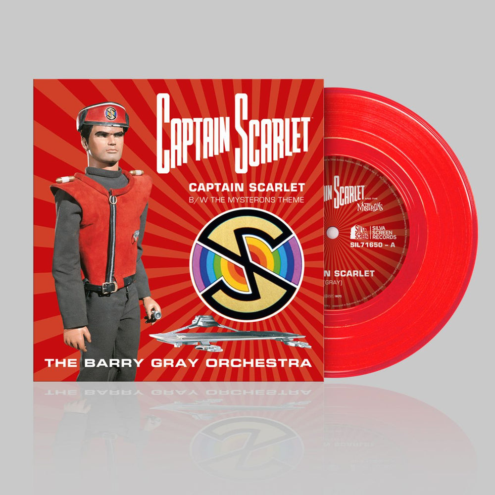 Barry Gray Captain Scarlet - Red Vinyl UK 7" vinyl single (7 inch record / 45) SIL71650