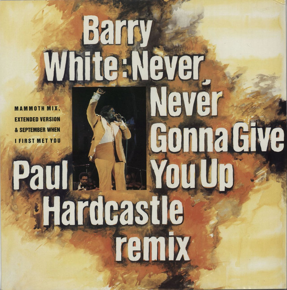 Barry White Never, Never Gonna Give You Up UK 12" vinyl single (12 inch record / Maxi-single) JABX59