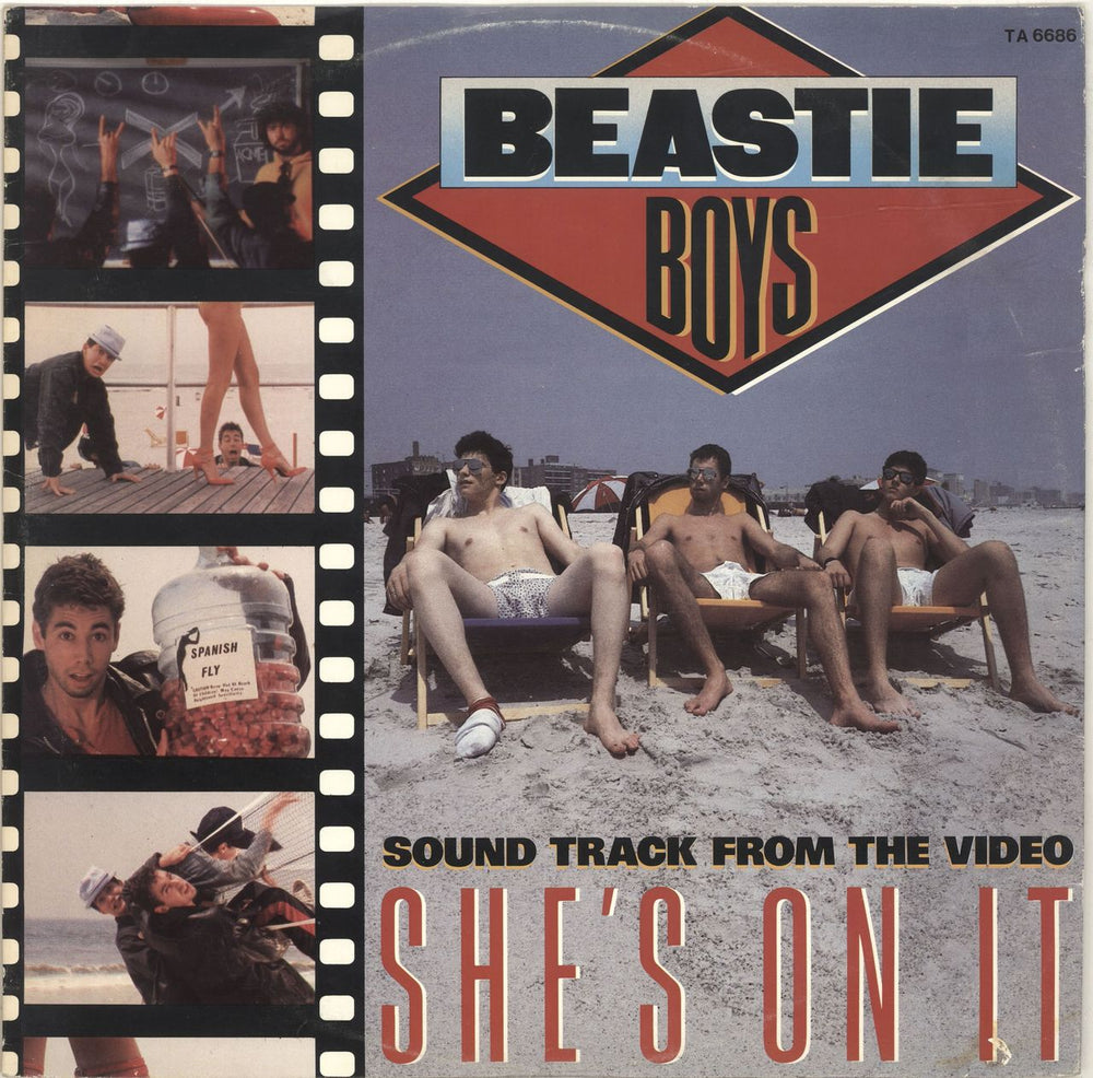 Beastie Boys She's On It UK 12" vinyl single (12 inch record / Maxi-single) TA6686