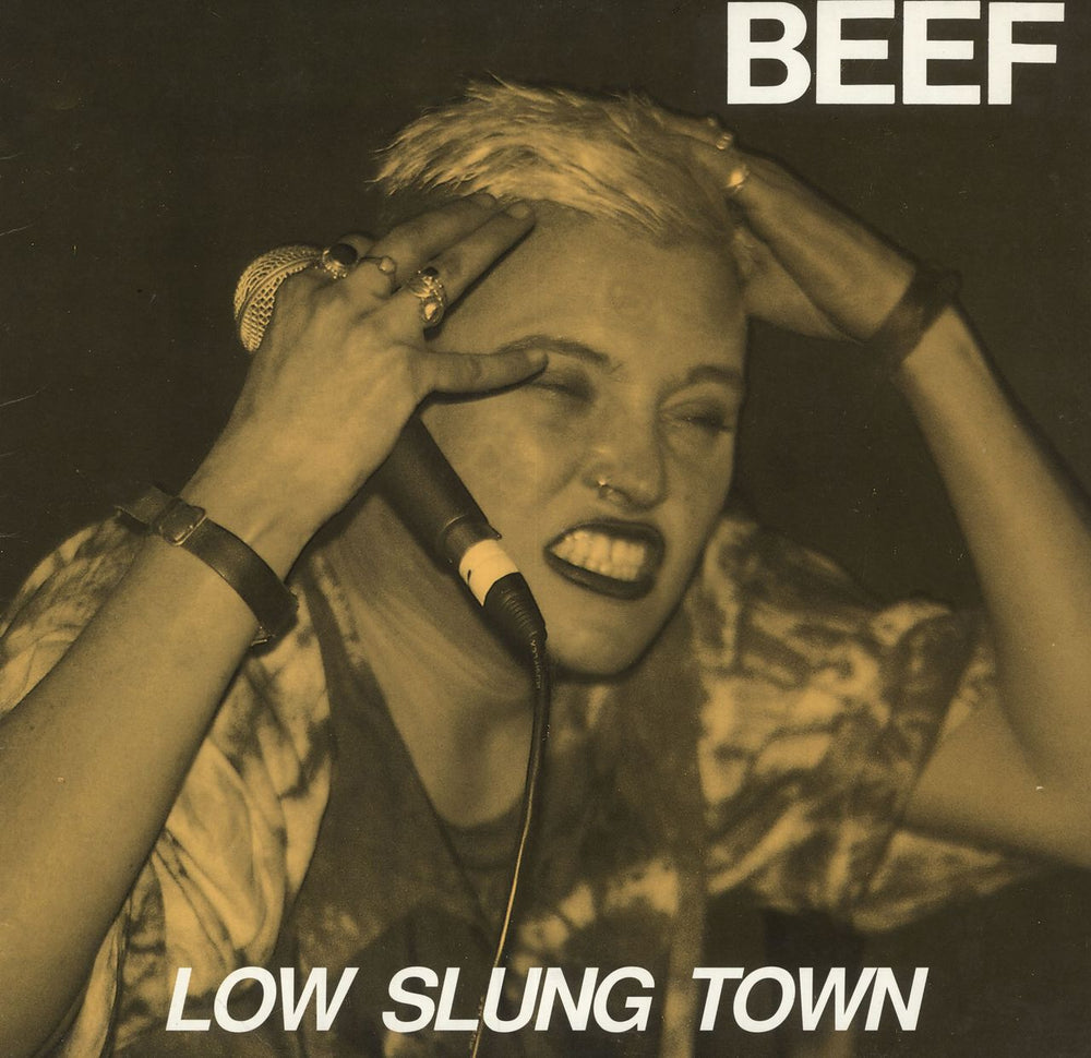 Beef Low Slung Town UK vinyl LP album (LP record) RAT009