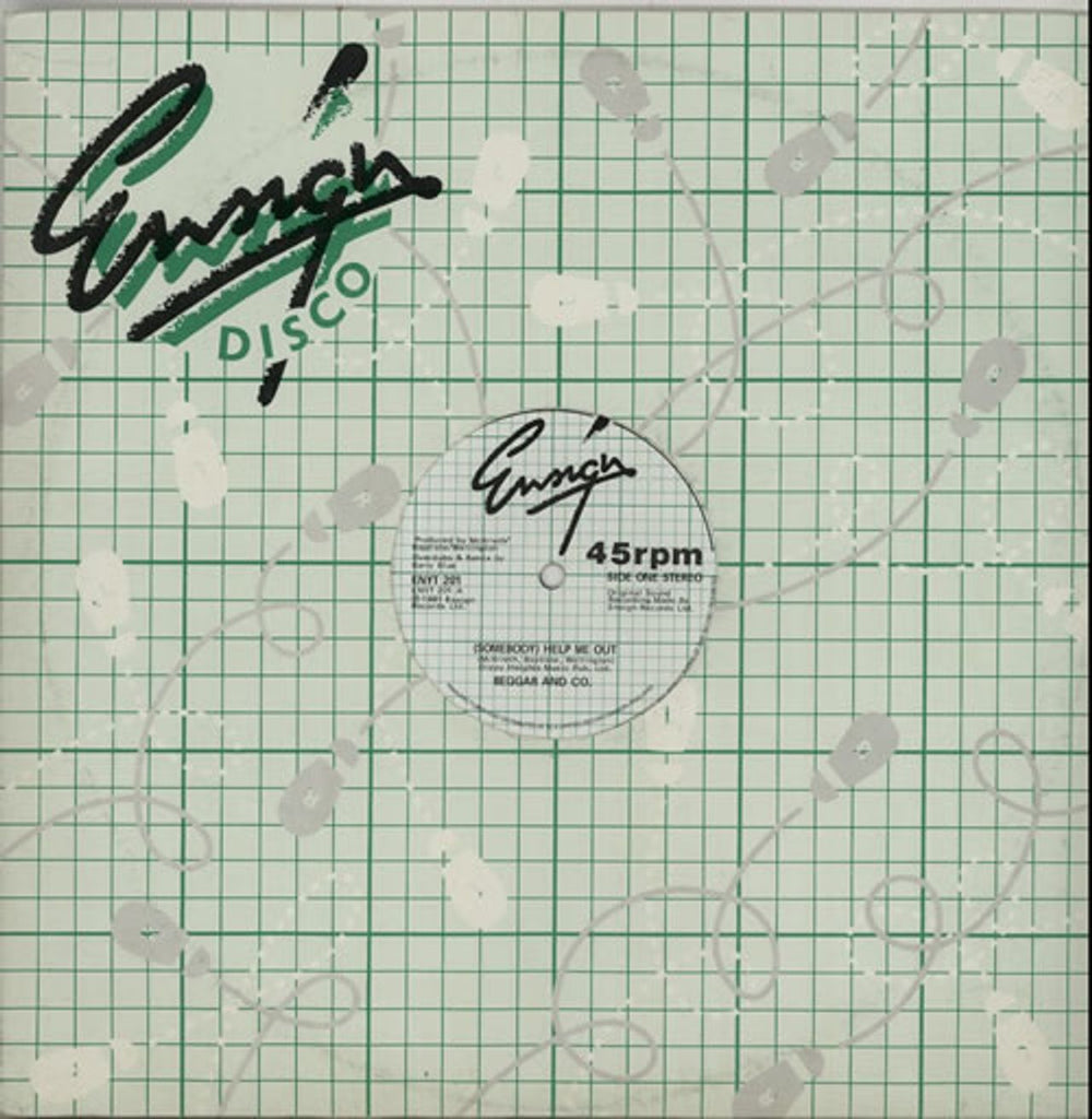 Beggar & Co (Somebody) Help Me Out UK 12" vinyl single (12 inch record / Maxi-single) ENYT201