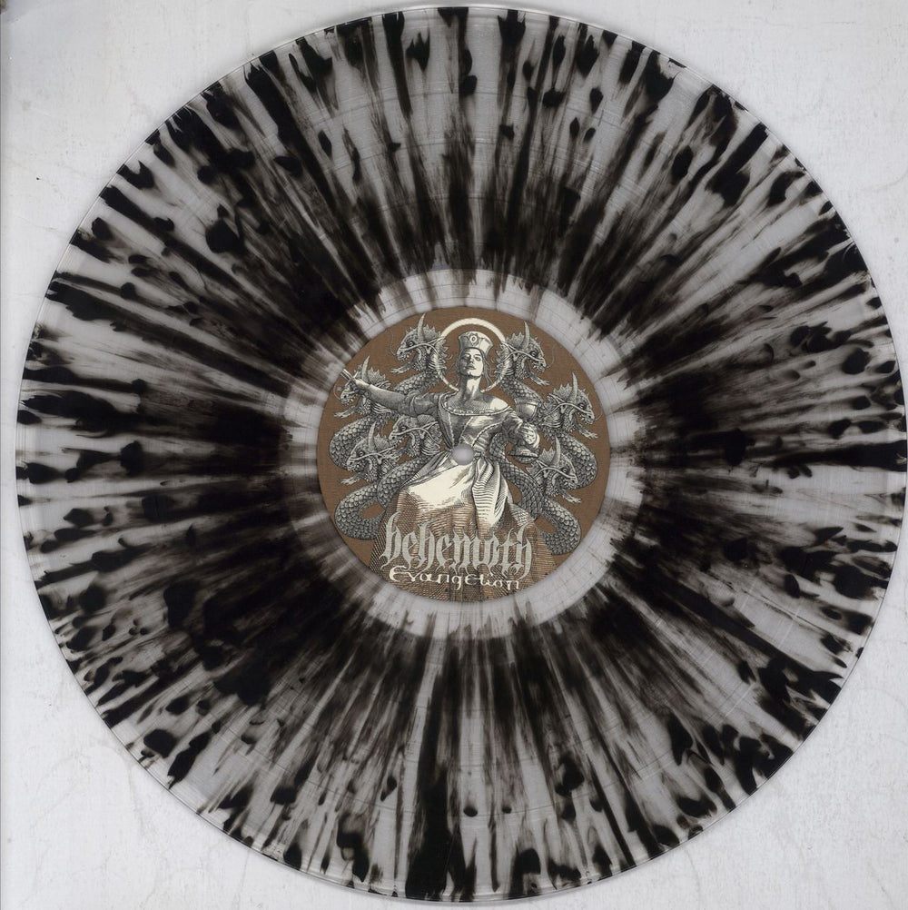 Behemoth Evangelion - Clear & Black Splatter Vinyl  + Poster US vinyl LP album (LP record) 09QLPEV823012