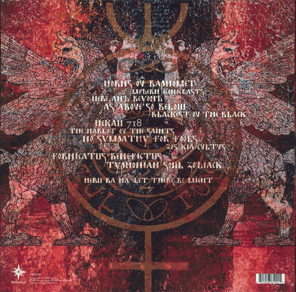 Behemoth Zos Kia Cultus (Here And Beyond) UK vinyl LP album (LP record) 801056819215