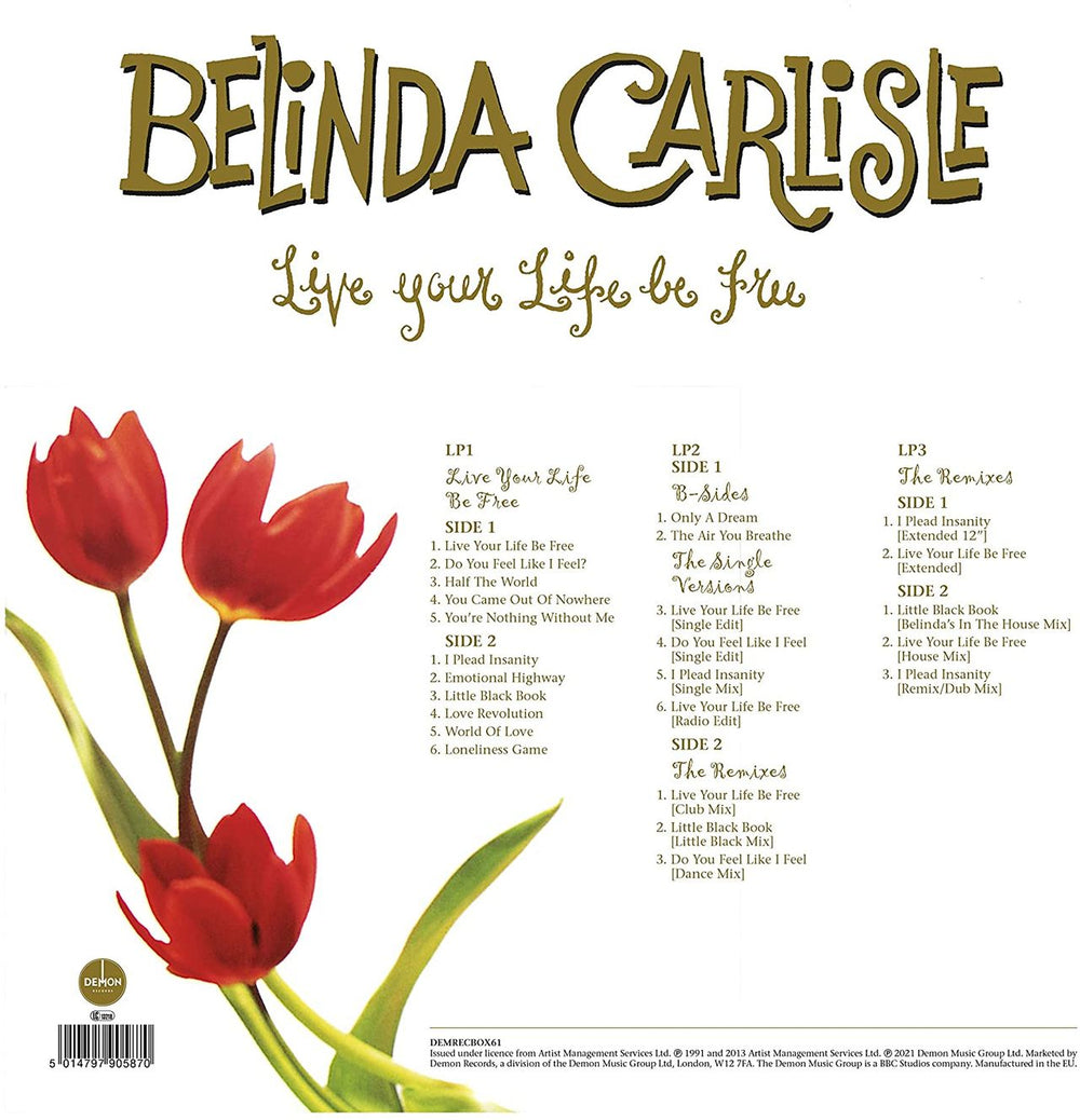 Belinda Carlisle Live Your Life Be Free - 180gm Green Vinyl - Sealed Box UK Vinyl Box Set 5014797905887