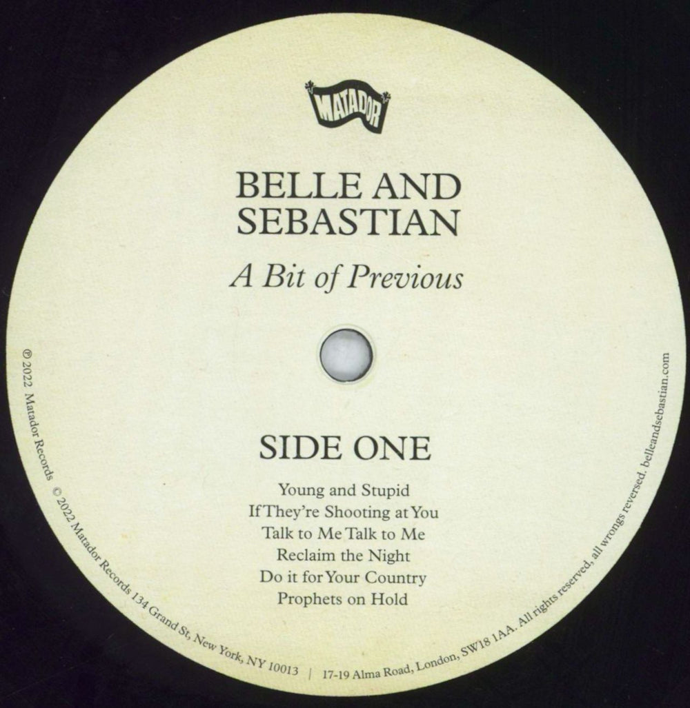 Belle & Sebastian A Bit Of Previous + 7" single UK vinyl LP album (LP record) B&SLPAB819236