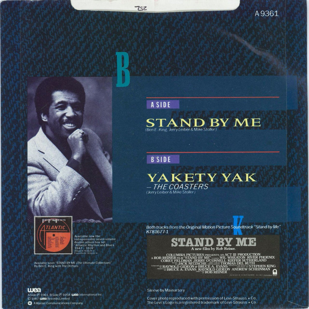 Ben E. King Stand By Me - P/S - Inj UK 7" vinyl single (7 inch record / 45)