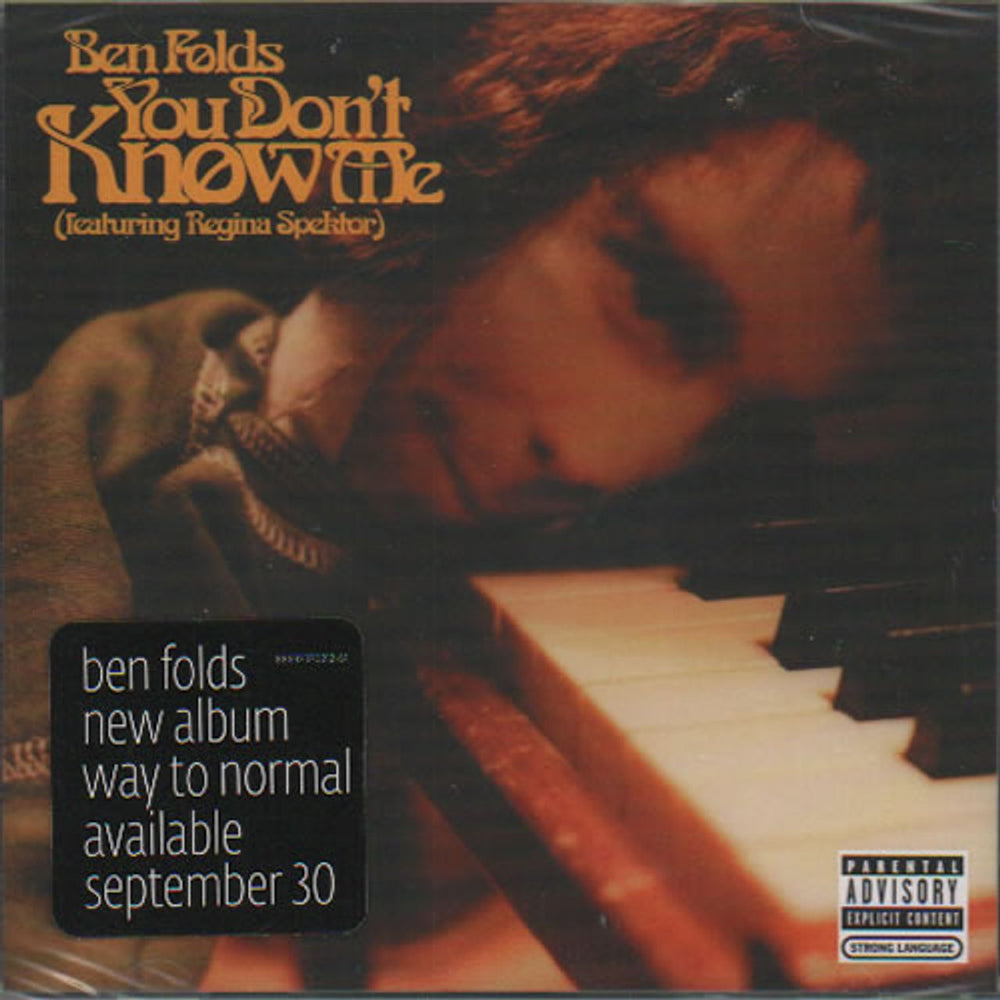 Ben Folds You Don't Know Me US CD single (CD5 / 5") 88697370212