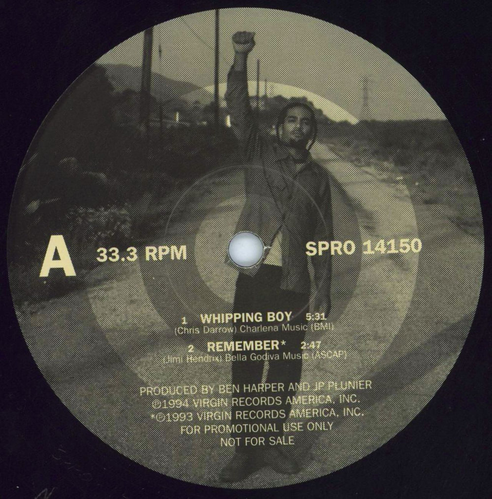 Ben Harper Whipping Boy EP US Promo 12" vinyl single (12 inch record / Maxi-single) BHP12WH174996