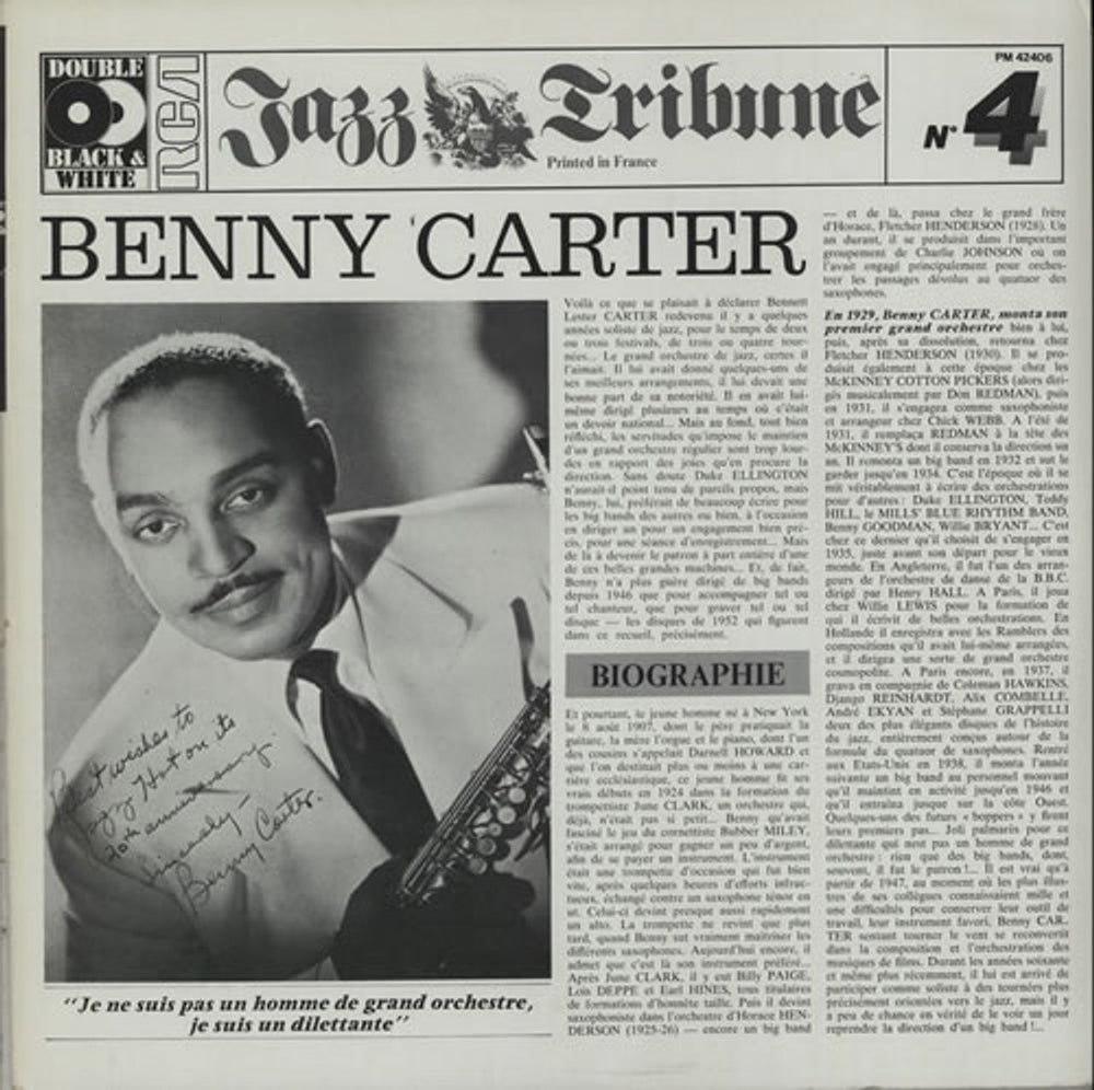 Benny Carter Benny Carter French 2-LP vinyl record set (Double LP Album) PM42406