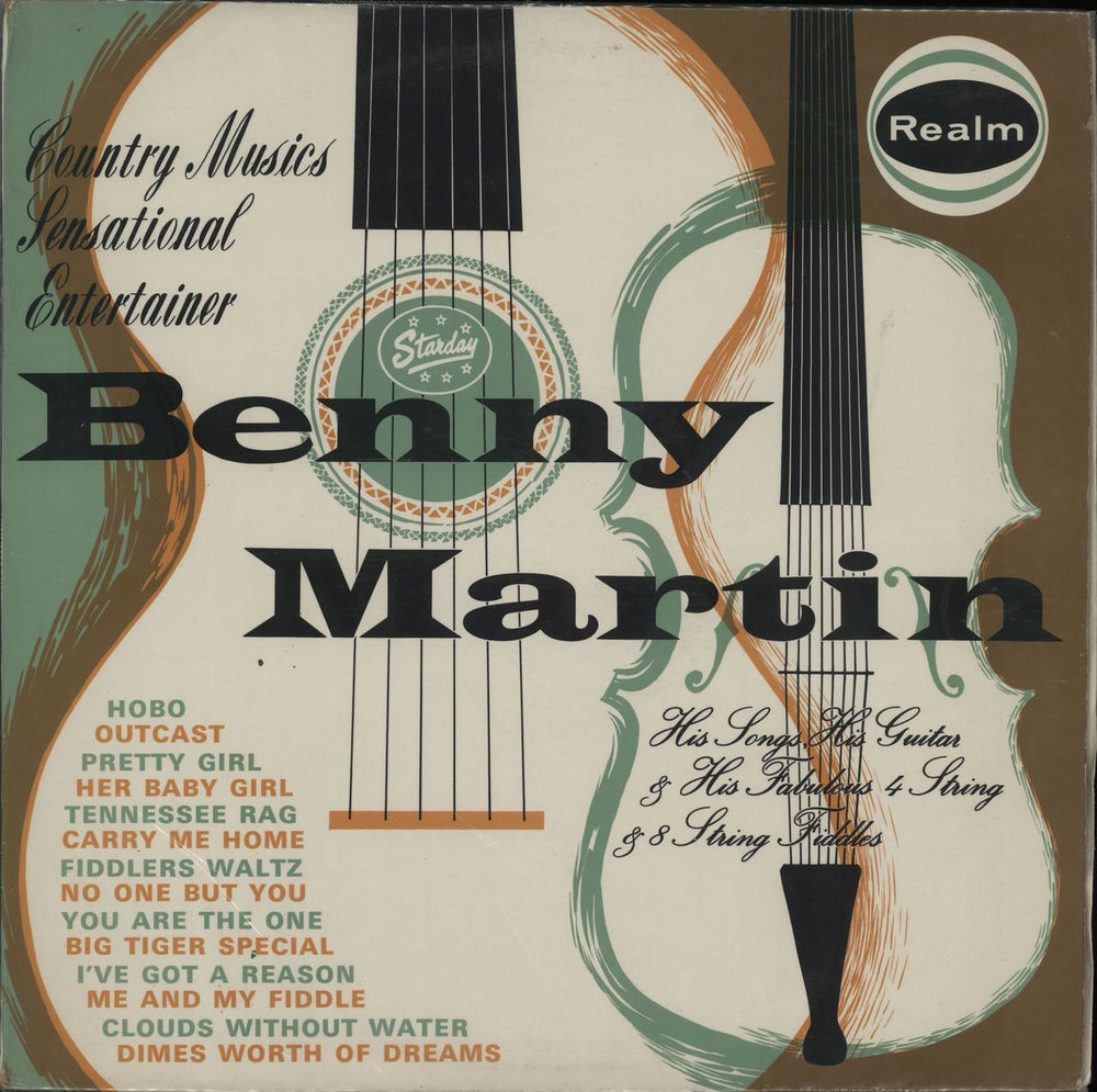 Benny Martin Country Music's Sensational Entertainer UK vinyl LP album (LP record) RM174