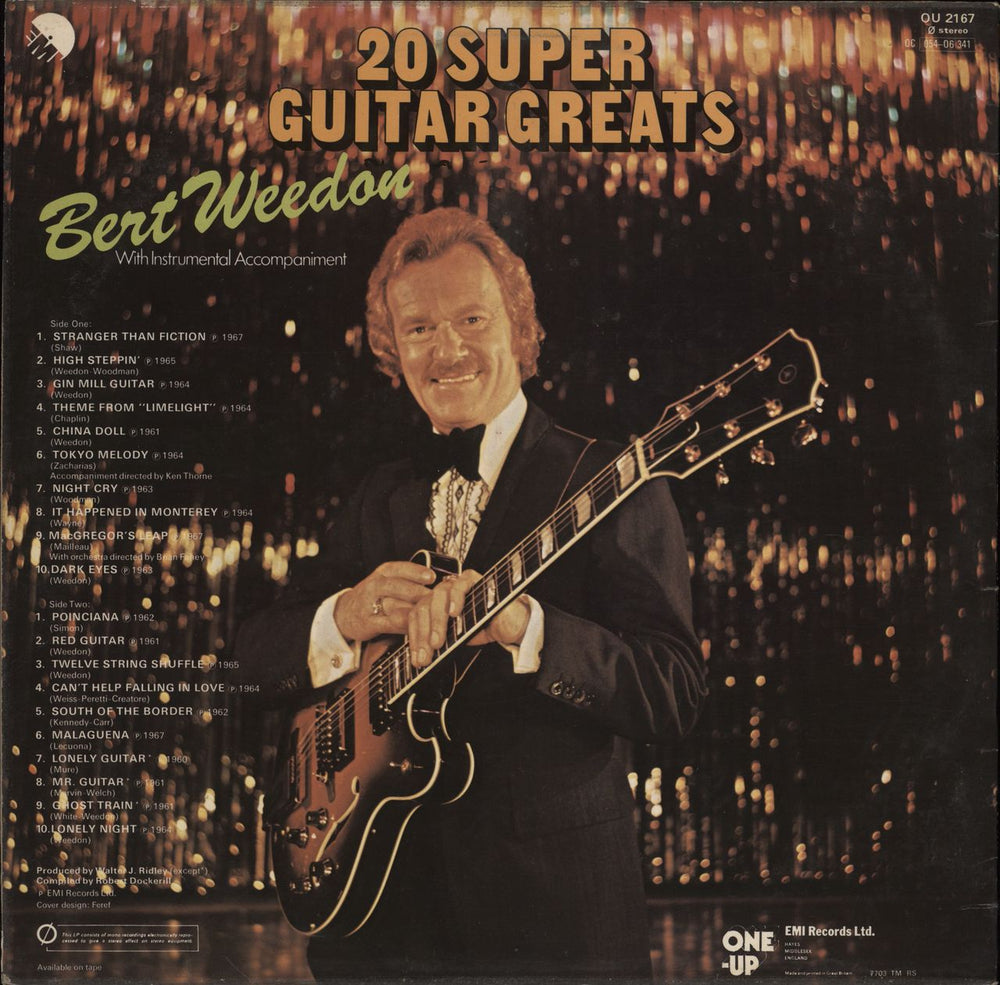 Bert Weedon 20 Super Guitar Greats UK vinyl LP album (LP record)