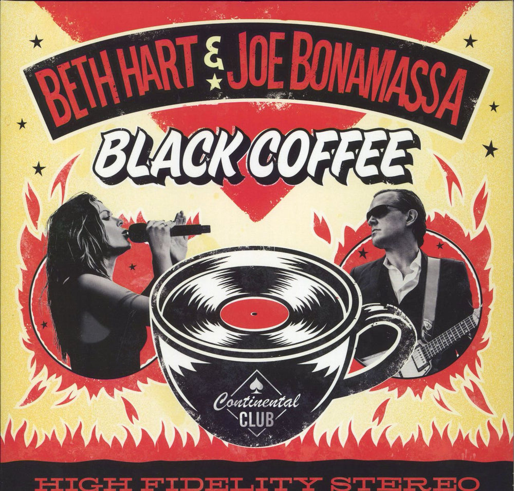 Beth Hart & Joe Bonamassa Black Coffee - Red Vinyl UK 2-LP vinyl record set (Double LP Album) PRD75441-2