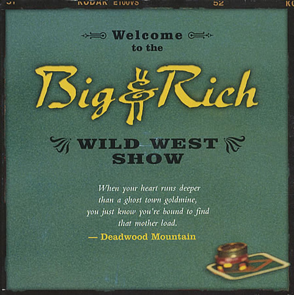 Big & Rich Wild West Show - TWO DISC SET US Promo 2-disc CD/DVD set PRESS KIT