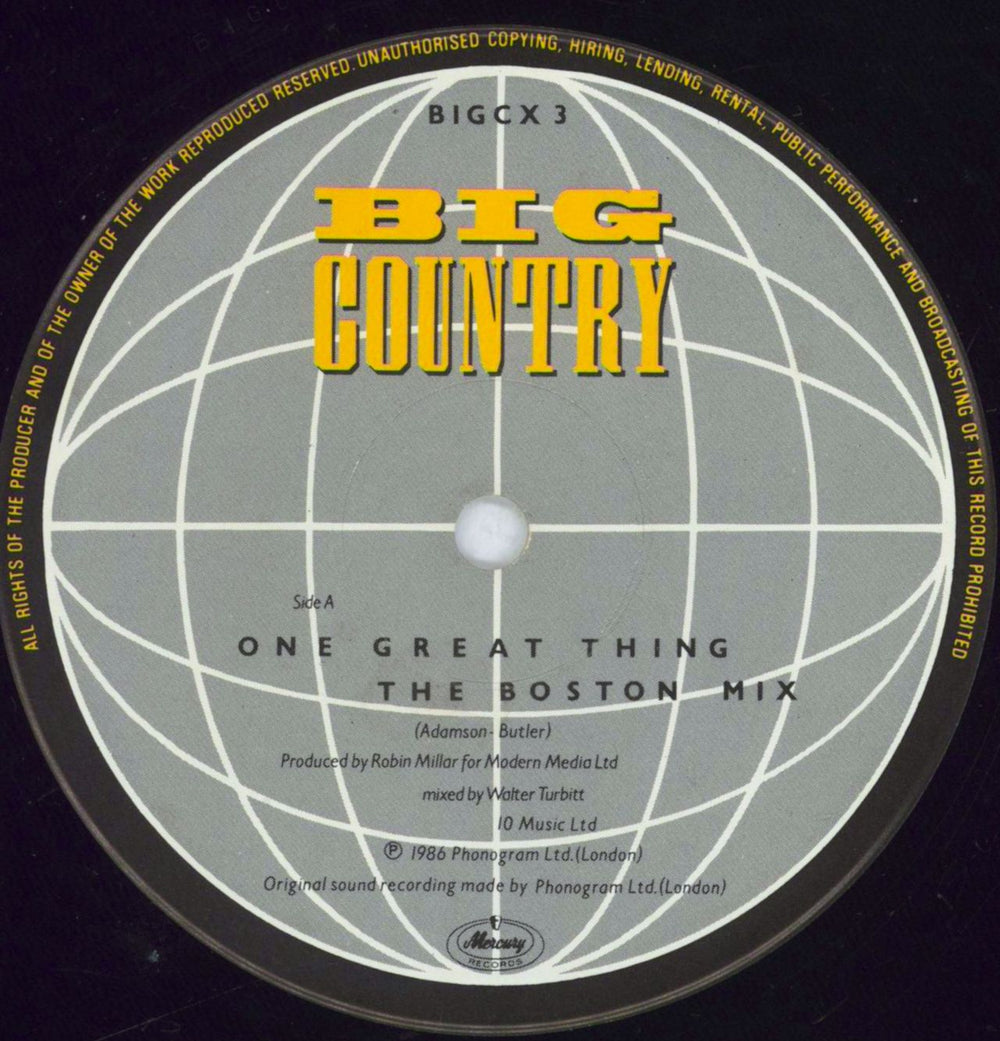 Big Country One Great Thing UK 12" vinyl single (12 inch record / Maxi-single) BIG12ON818623