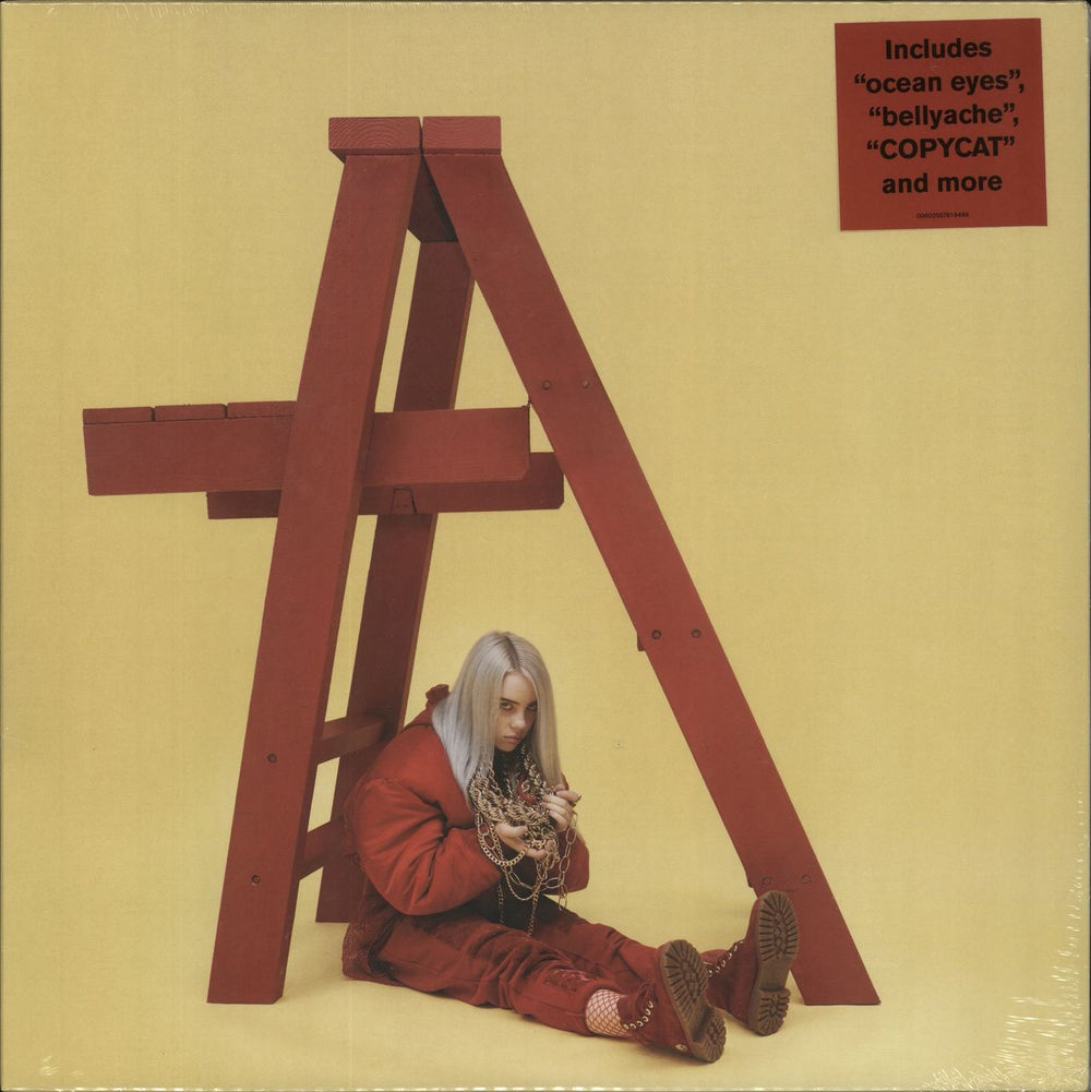 Billie Eilish Dont Smile At Me - Red Vinyl - Sealed UK vinyl LP album (LP record) 00602557919486